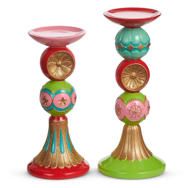 Raz 10" Reflector Ornament Christmas Candle Holder 4610362 -2