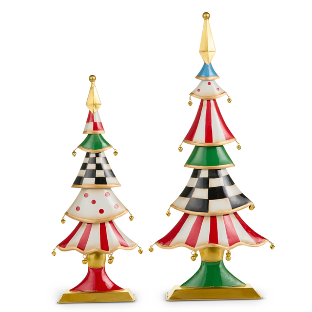Raz 22" Jingle Bell Tiered Trees Christmas Decorations 4611798