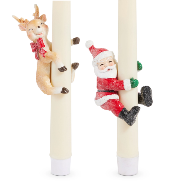 Raz 3.5" Holiday Happy Hour Candle Huggers Christmas Decoration 4612155 