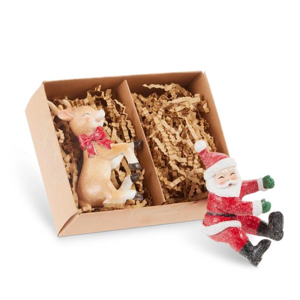 Raz 3.5" Holiday Happy Hour Candle Huggers Christmas Decoration 4612155 -2