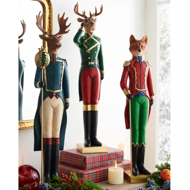 Raz 32" Set of 3 Woodland Soldier Christmas Decoration 4612187