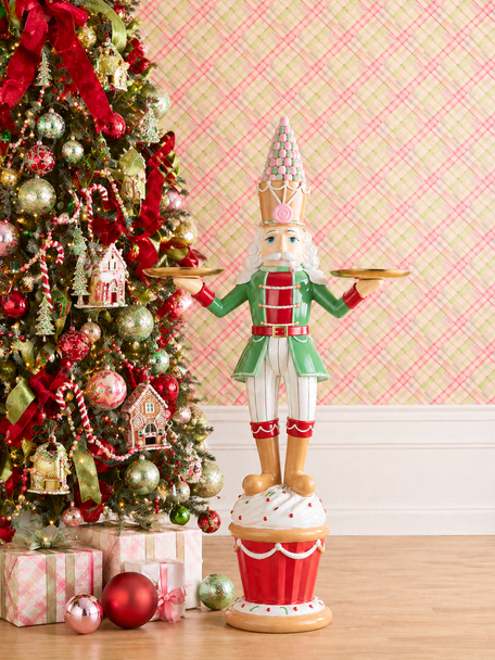 Raz 38" Large Sweet Treats Nutcracker Butler Tray Christmas Decoration 4612257-3