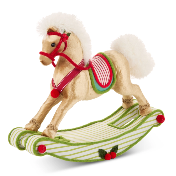 Raz 13" Rocking Horse Christmas Decoration 4614003