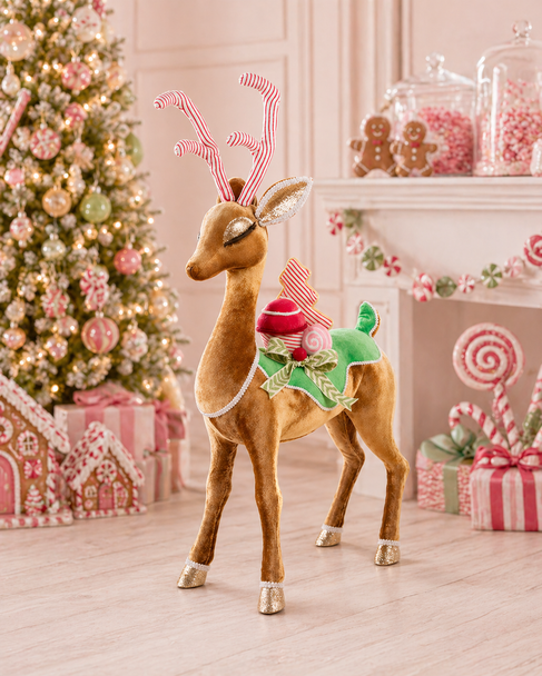 Raz 30" Sweet Treat Deer Christmas Figure Decoration 4614043-2