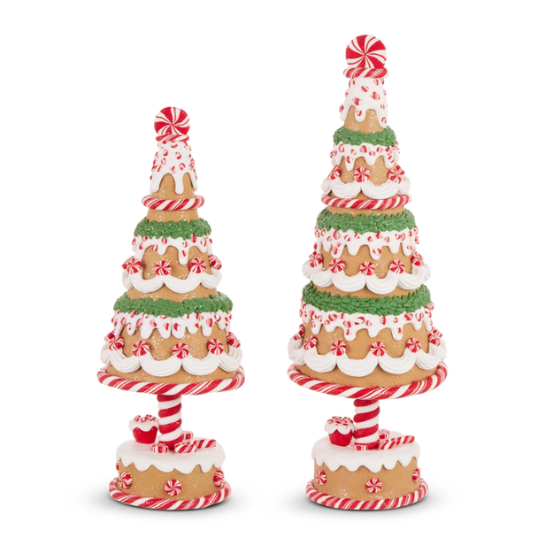 Raz 15.5" Gingerbread Trees Christmas Decor 4616234