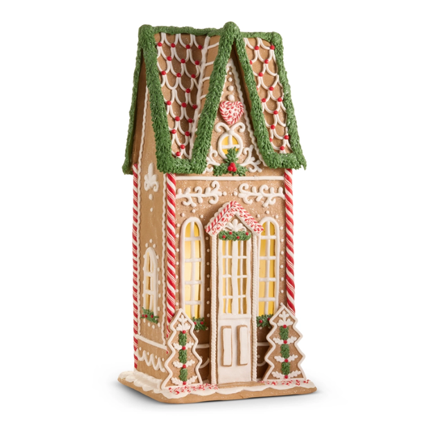 Raz 23" Lighted Gingerbread House Christmas Decoration 4616235