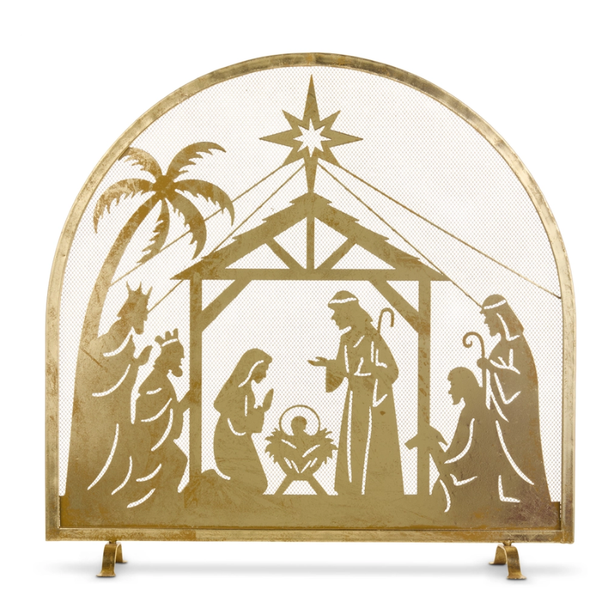 Raz 30.75" Nativity Fire Screen Christmas Decoration 4617077