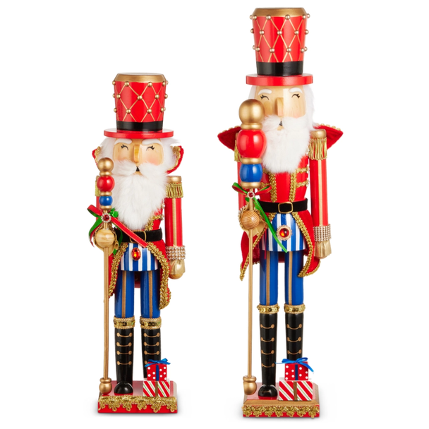 Raz 15" or 24" Ringleader Nutcracker Christmas Home Decor -2