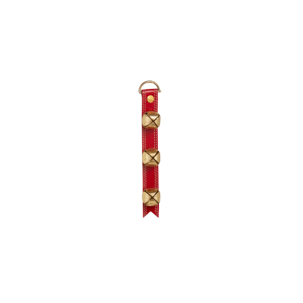 Raz 8.5" or 31.5" Red Sleigh Bell Strap Christmas Home Decoration -2