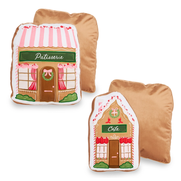 Raz 16" Sweet Shop Gingerbread Christmas Pillow 4656326
