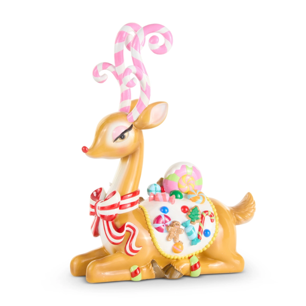 Raz Sassy Jingle Standing or Sitting Deer Christmas Decoration -4