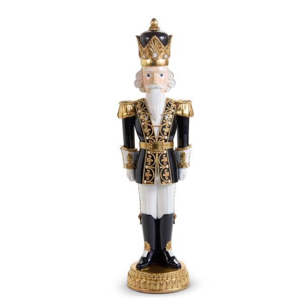Raz 36.5" Large Black and Gold Nutcracker Christmas Decoration 4657673
