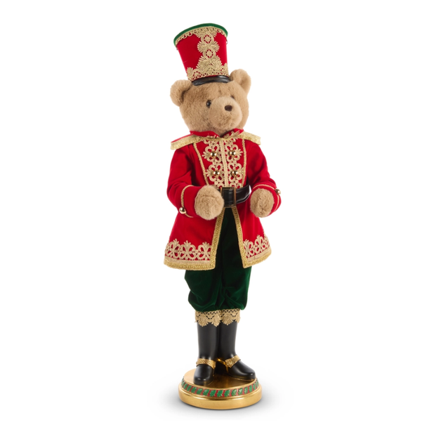 Raz 39" Bear Toy Soldier Christmas Decoration 4657688 