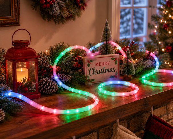Raz 10' LED Color Changing Bendable Rope Light Christmas Lights 4670776-2