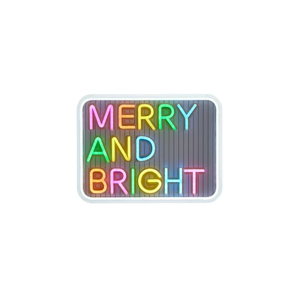 Raz 16" Merry Neon Cookies Christmas Sign 4670787 -3