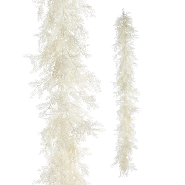 Raz 6' Iced White Cedar Christmas Garland G4602563
