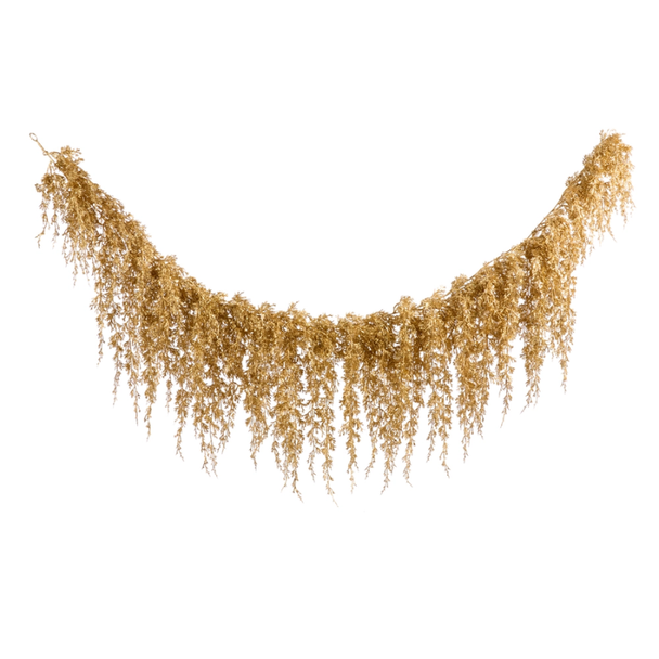 Raz 6' Glitter Gold Pine Hanging Christmas Garland G4602675