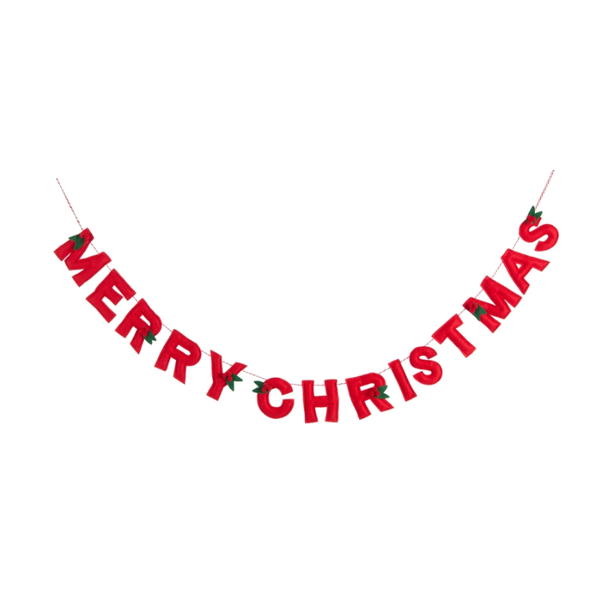 Raz 4' Merry Christmas Christmas Garland G4606766
