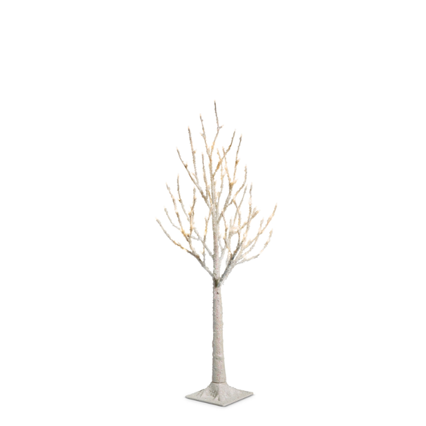 Raz 3.5' or 5.5' Lighted White Iced Tree Christmas Decoration -2