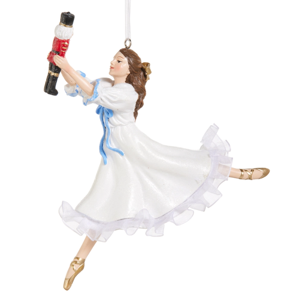 Raz 6" Clara with Nutcracker Christmas Ornament 4611399