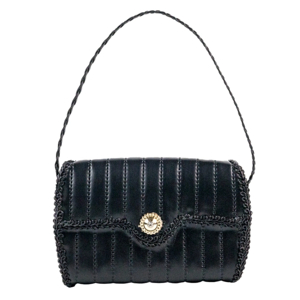 Raz 3.5" Black Purse Christmas Ornament 4614010