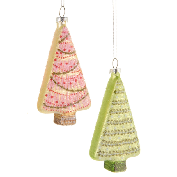 Raz 4.25" Twinkle and Trim Cookie Glass Christmas Ornament 4622213 -3