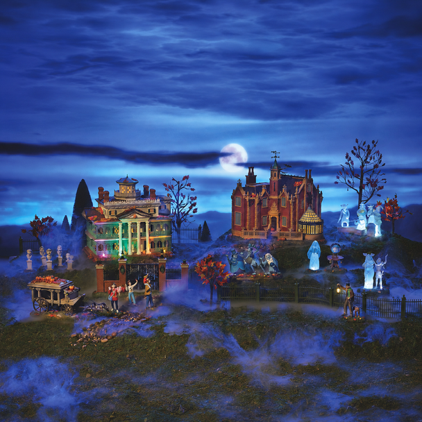 Department 56 Haunted Mansion Village Set-3