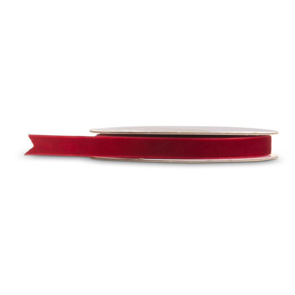 Raz 0.5" White, Black, Pink, Ivory, or Burgundy Velvet Unwired Christmas Ribbon R4604521 -3