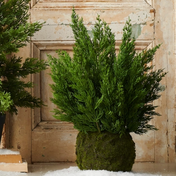 Raz 18" Real Feel Cedar Drop In Christmas Decoration 4641821
