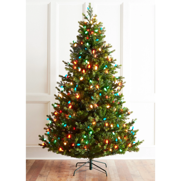Raz 7.5' or 9' Pre-Lit Fraser Fir with C7 Bulbs Christmas Tree