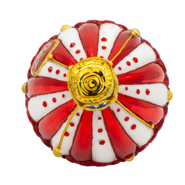 Kurt Adler Bellissimo Red, White & Blue Hot Air Balloon Glass Christmas Ornament BELL0063 -5