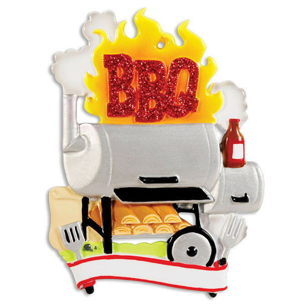 Barbecueroker gepersonaliseerd kerstornament-3