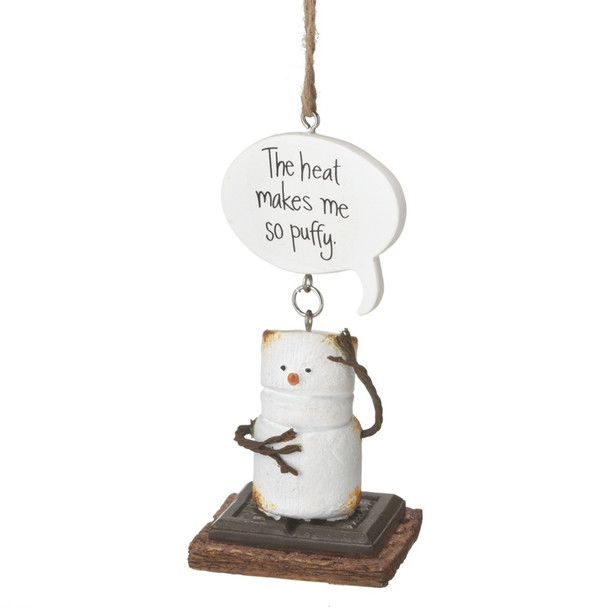 4" The Heat Makes Me Puffy Toasted S'more Christmas Ornament 111731