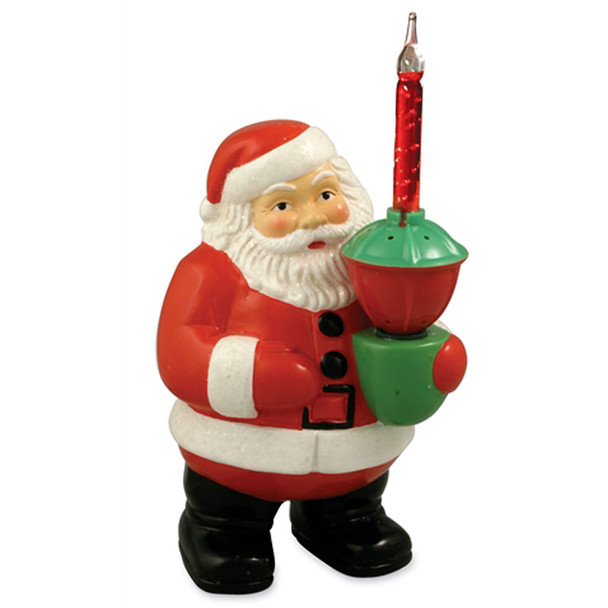 figurine de Père Noël Bethany Lowe de 7 pouces avec bulle lumineuse LG9867