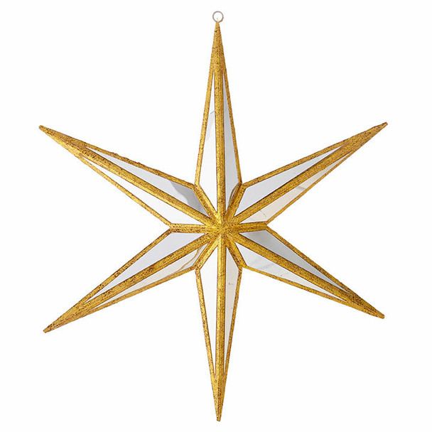 Raz Large Gold Mirrored Star Christmas Ornament -2