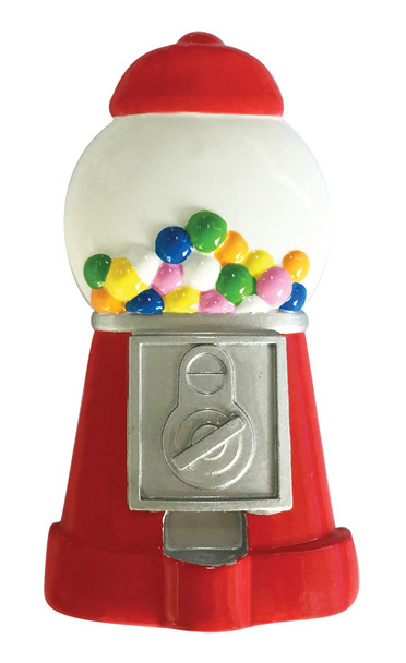 Colorful Gumball Machine Personalized Christmas Ornament OR1892