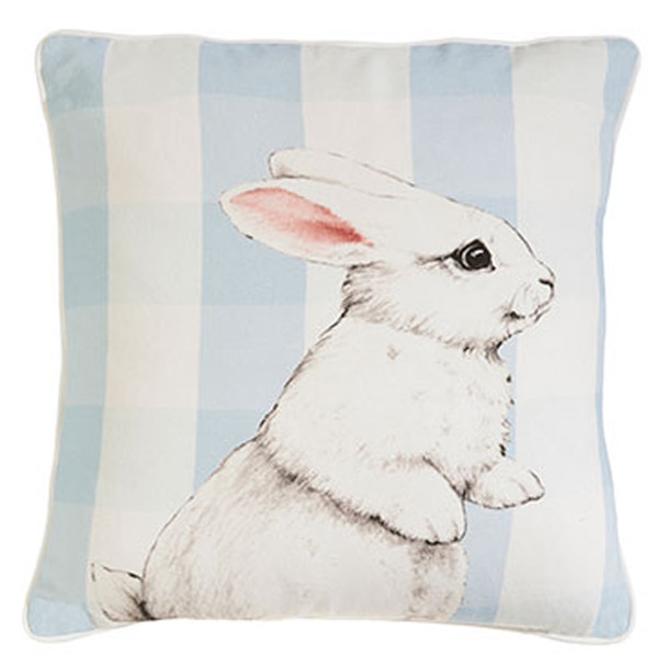 Almohada de Pascua Raz de 16,5 "con conejito a rayas pastel 3909715 -3