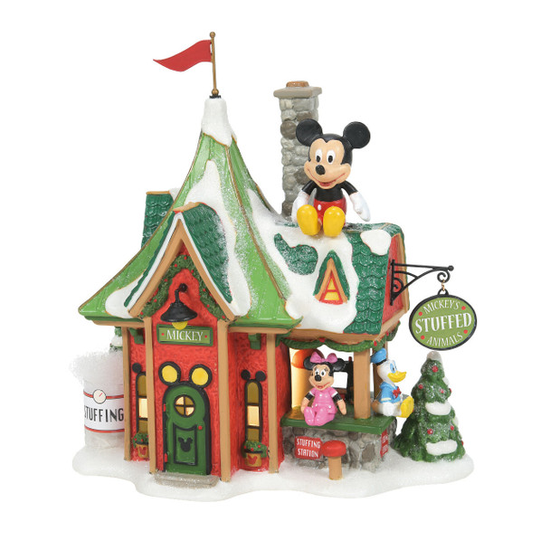 Department 56 Disney Village Edifício de bichos de pelúcia do Mickey 6007614