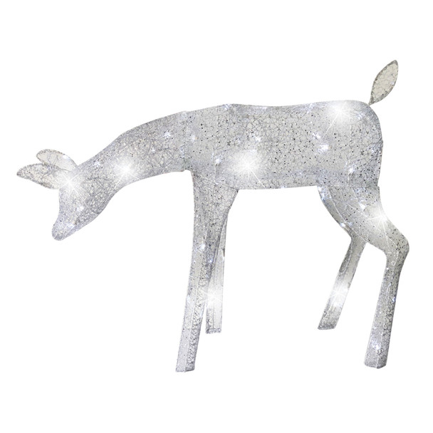 Brite Star 39" LED Lighted Elegant Feeding Doe Reindeer Indoor Outdoor Christmas Decoration 46-367-00