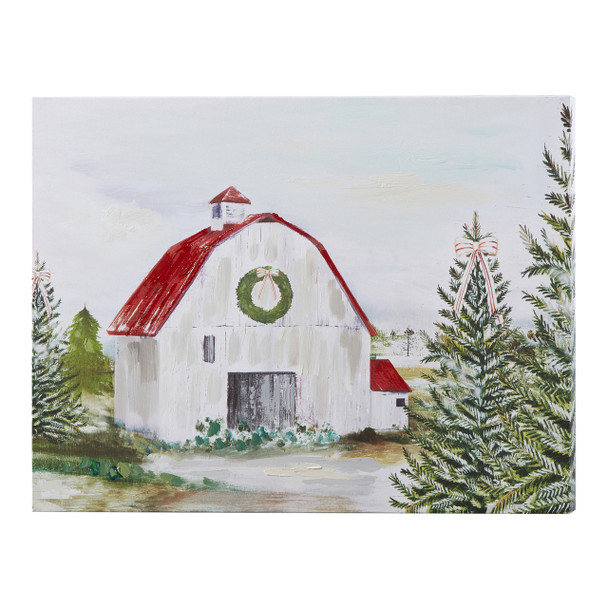 Panneau de Noël d'art mural de grange Raz 23,75" 3957332 -2