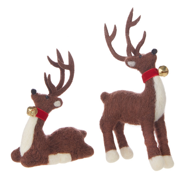 Raz Felt Reindeer Christmas Ornament 4016151