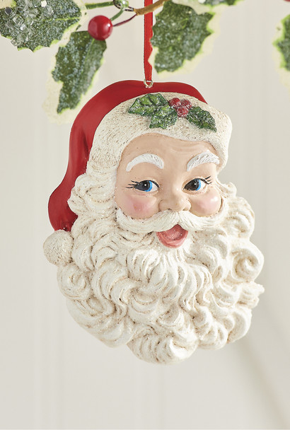 Raz 4.5" Santa Face Christmas Ornament 4107006