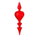 Raz 11.25" Bright Red Finial Glass Christmas Ornament 4122878 -3