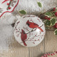 Raz 6" Cardinal Glass Ball Christmas Ornament 4124603