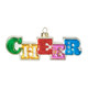 Raz 5,5" Fargerik Cheer eller Merry Glass Christmas Ornament 4152856 -3