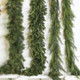 إكليل عيد الميلاد من راز 9' Real Feel باللون الأخضر المختلط من خشب الأرز والصنوبر G4152043