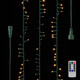 Raz 73.8' Connectable Snake Garland Green Wire with White Lights Christmas Light Strands L4137015 -2