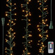 Raz 49.5' Connectable Cluster Garland Green Wire with White Lights L4137019