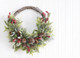 Raz 24" Snowy Pinecone and Berry Half Wreath Christmas Wreath W4102300