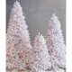 Raz 7.5' Snake Light Flocked White Tinsel Christmas Tree T4152011